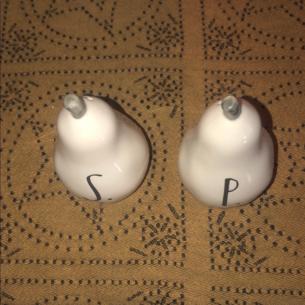 Rae Dunn Pear Shaped Salt and Pepper Shakers - Picture 2 of 8